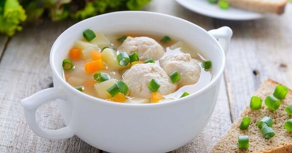 chicken meatball soup for a protein diet