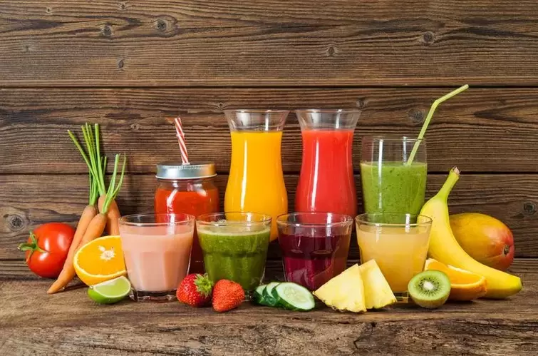 fruit and vegetable juices for a drinking diet