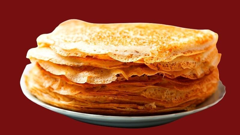 dietary pancakes in kefir