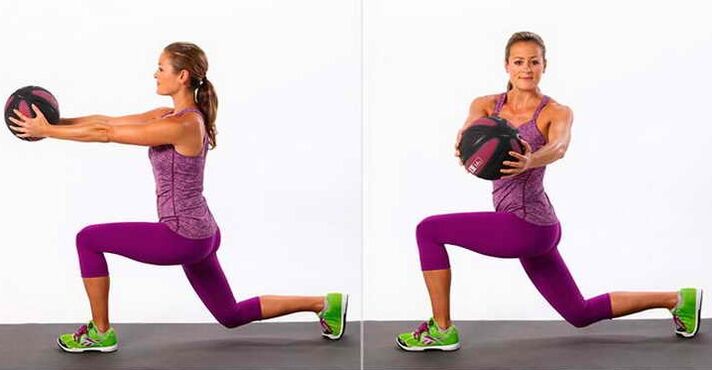 Lunges with bodies curves
