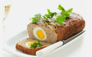 Meatloaf with egg on the diet Dukan